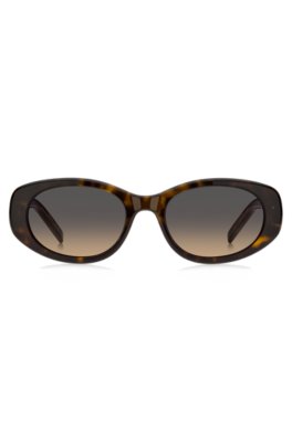 Boss Tortoiseshell-acetate sunglasses with Double B monogram solglasögon dam – bild 2