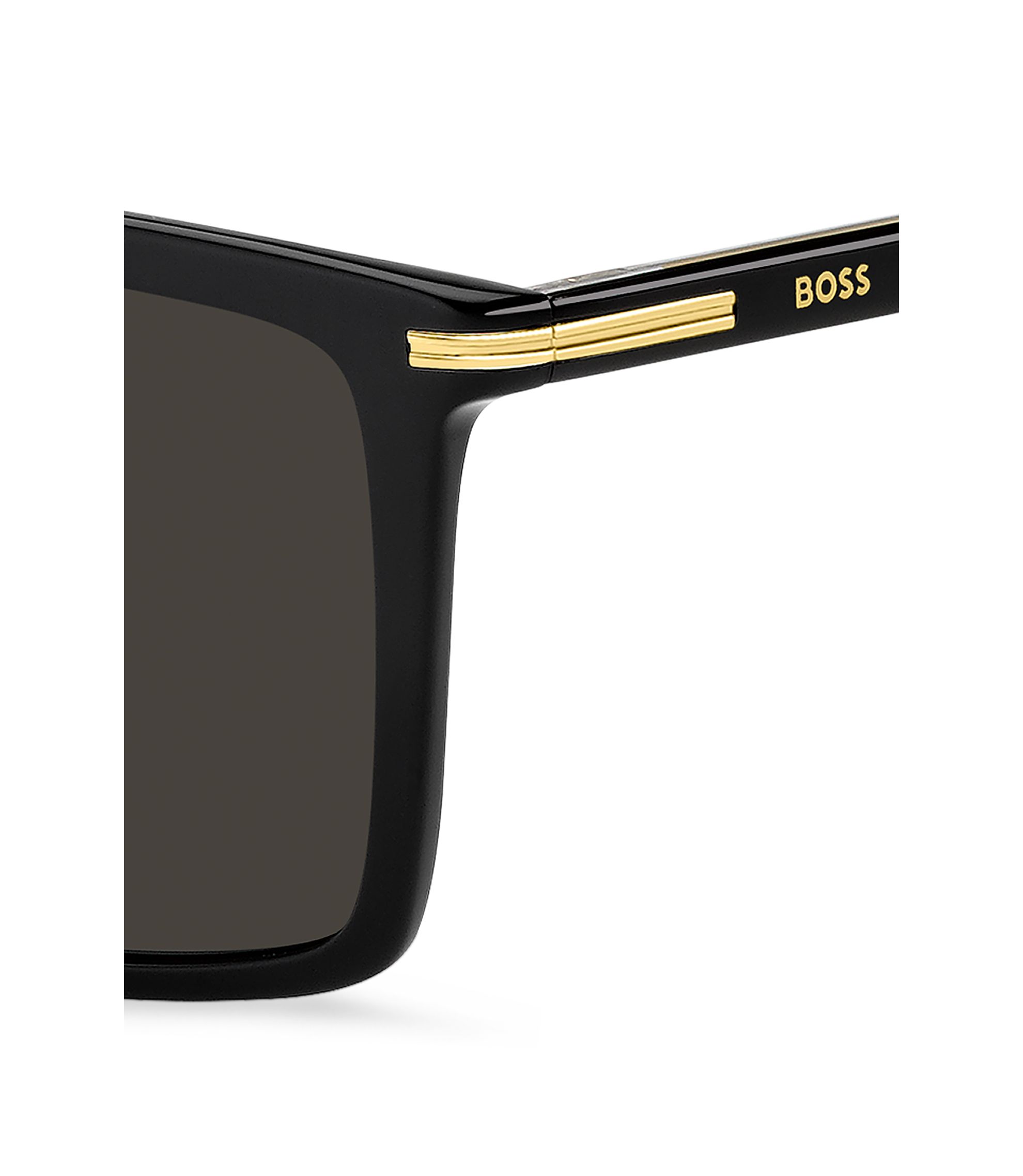 Hugo Boss Black Sunglasses with Gold Accents Hugo Boss Sunglasses BOSS-1859-G-S 807/9O main image 4