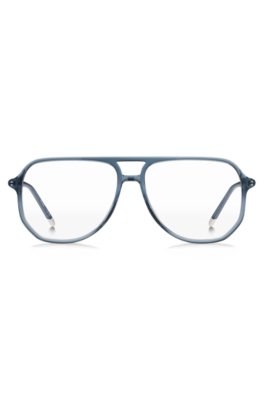 Hugo Blue-acetate optical frames with tubular temples övrigt herr – bild 2