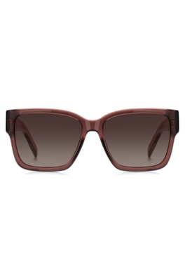 Boss Brown-acetate sunglasses with Double B monogram solglasögon dam – bild 2