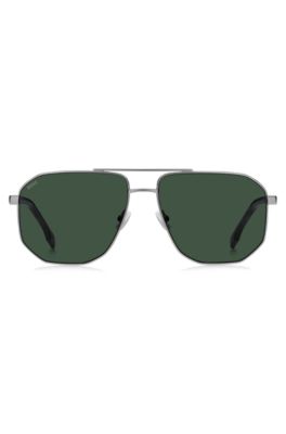 Double-bridge sunglasses with tortoiseshell trims, Assorted-Pre-Pack