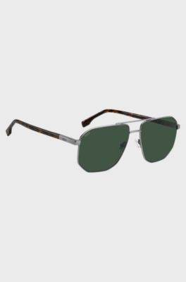Double-bridge sunglasses with tortoiseshell trims, Assorted-Pre-Pack