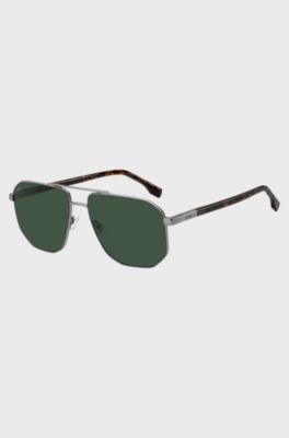Double-bridge sunglasses with tortoiseshell trims, Assorted-Pre-Pack