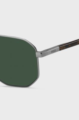 Double-bridge sunglasses with tortoiseshell trims, Assorted-Pre-Pack