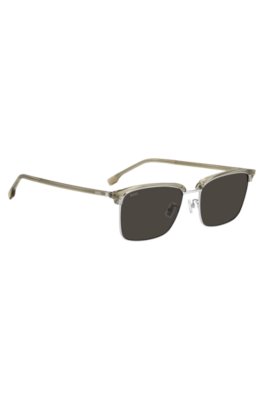 Boss Titanium-temple sunglasses with lasered-engraved logos slipsklämmor herr – bild 3