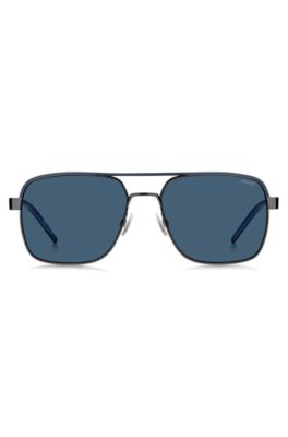 Double-bridge sunglasses with cut-out temples, Assorted-Pre-Pack