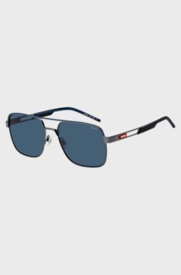 Double-bridge sunglasses with cut-out temples, Assorted-Pre-Pack