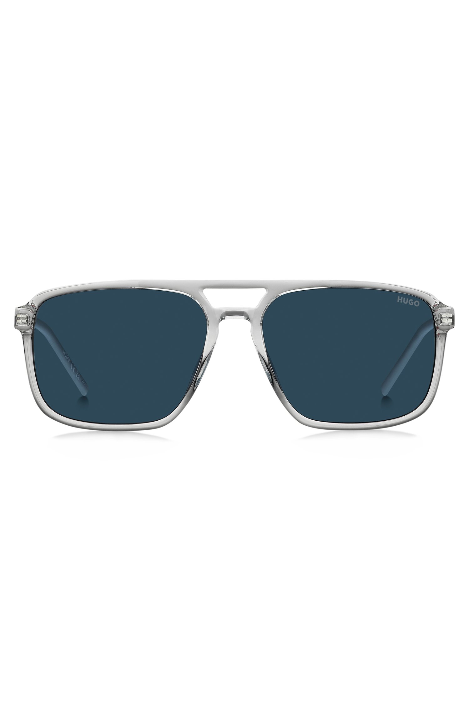 Hugo Clear-acetate sunglasses with rubber logo solglasögon herr – bild 2
