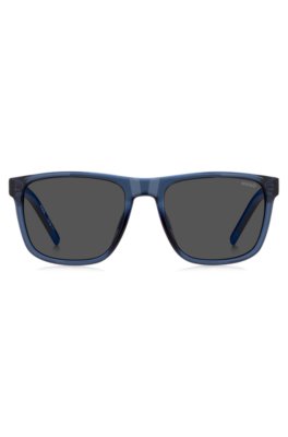 Hugo Transparent-blue sunglasses with patterned temples övrigt herr – bild 2