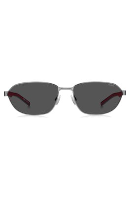 Hugo Metal sunglasses with cut-out logo slipsklämmor herr – bild 2