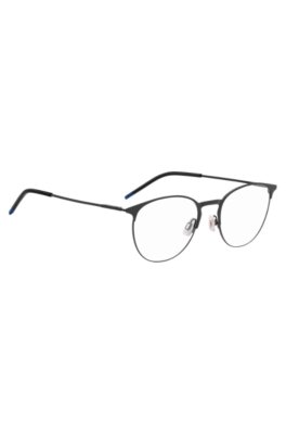 Hugo Matte-black optical frames in ultra-lightweight steel flugor herr – bild 3