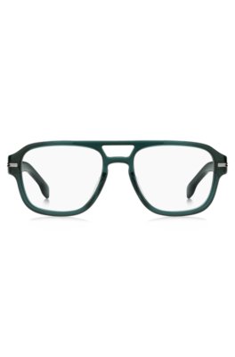 Boss Green-acetate optical frames with double bridge övrigt herr – bild 2