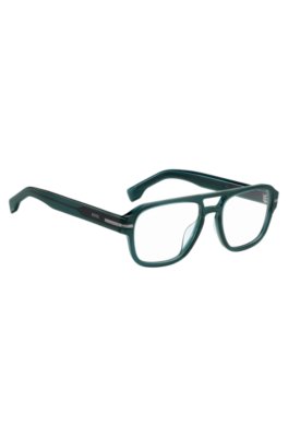 Boss Green-acetate optical frames with double bridge övrigt herr – bild 3