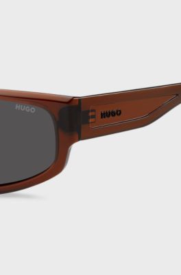 Brown-acetate sunglasses with cut-out details, Assorted-Pre-Pack