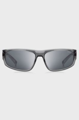 Grey-acetate sunglasses with cut-out details, Assorted-Pre-Pack