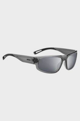Grey-acetate sunglasses with cut-out details, Assorted-Pre-Pack