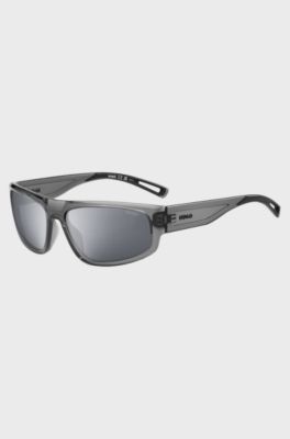 Grey-acetate sunglasses with cut-out details, Assorted-Pre-Pack