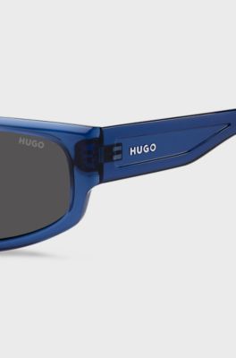 Blue-acetate sunglasses with cut-out details, Assorted-Pre-Pack