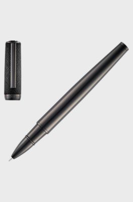 Modern pen with a Double B monogram top, Black