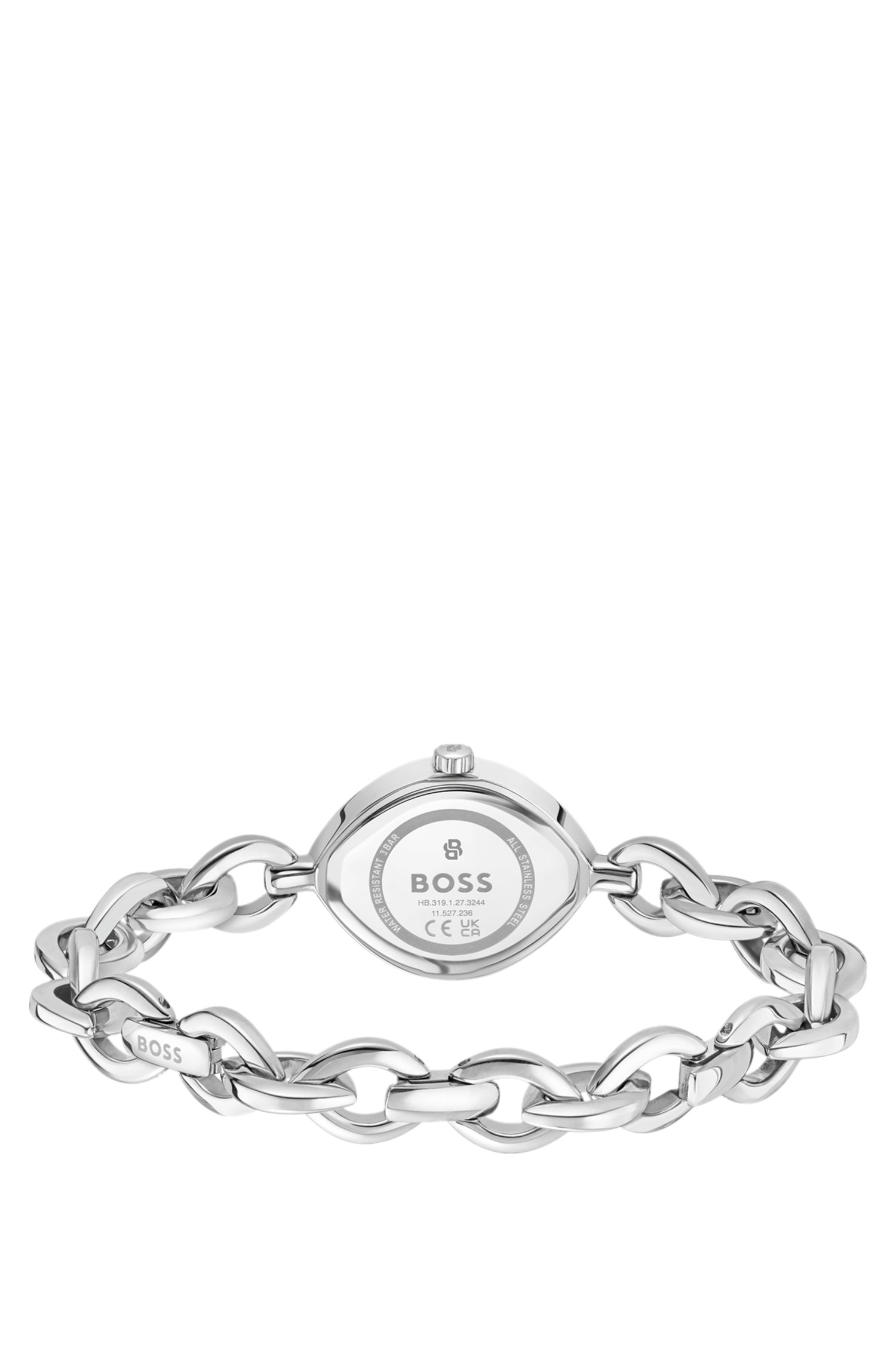 Boss Fiora contoured watch in silver-tone steel klockor dam – bild 2