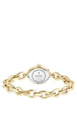 Boss Fiora contoured watch in gold-tone steel analoga klockor dam – bild 2