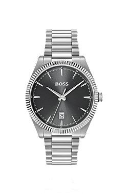 Cheswick stainless-steel watch with fluted bezel