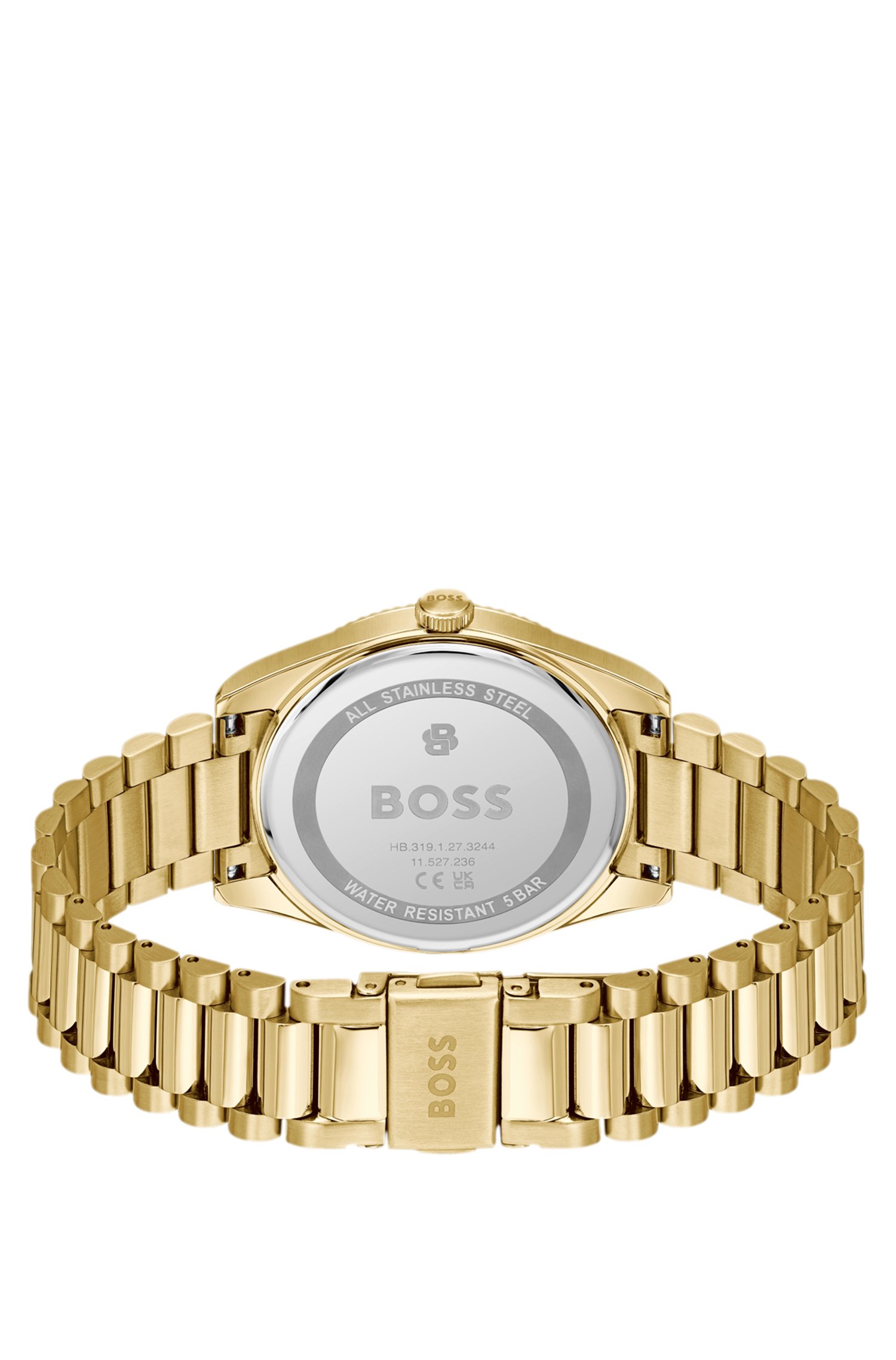 Boss Cheswick gold-tone watch with fluted bezel klockor herr – bild 2