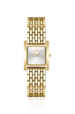 LUCY SCALA Gold-tone watch with square case
