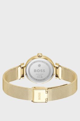 Rosehill montre dor&eacute;e &agrave; cadran vert, Couleur dor&eacute;e