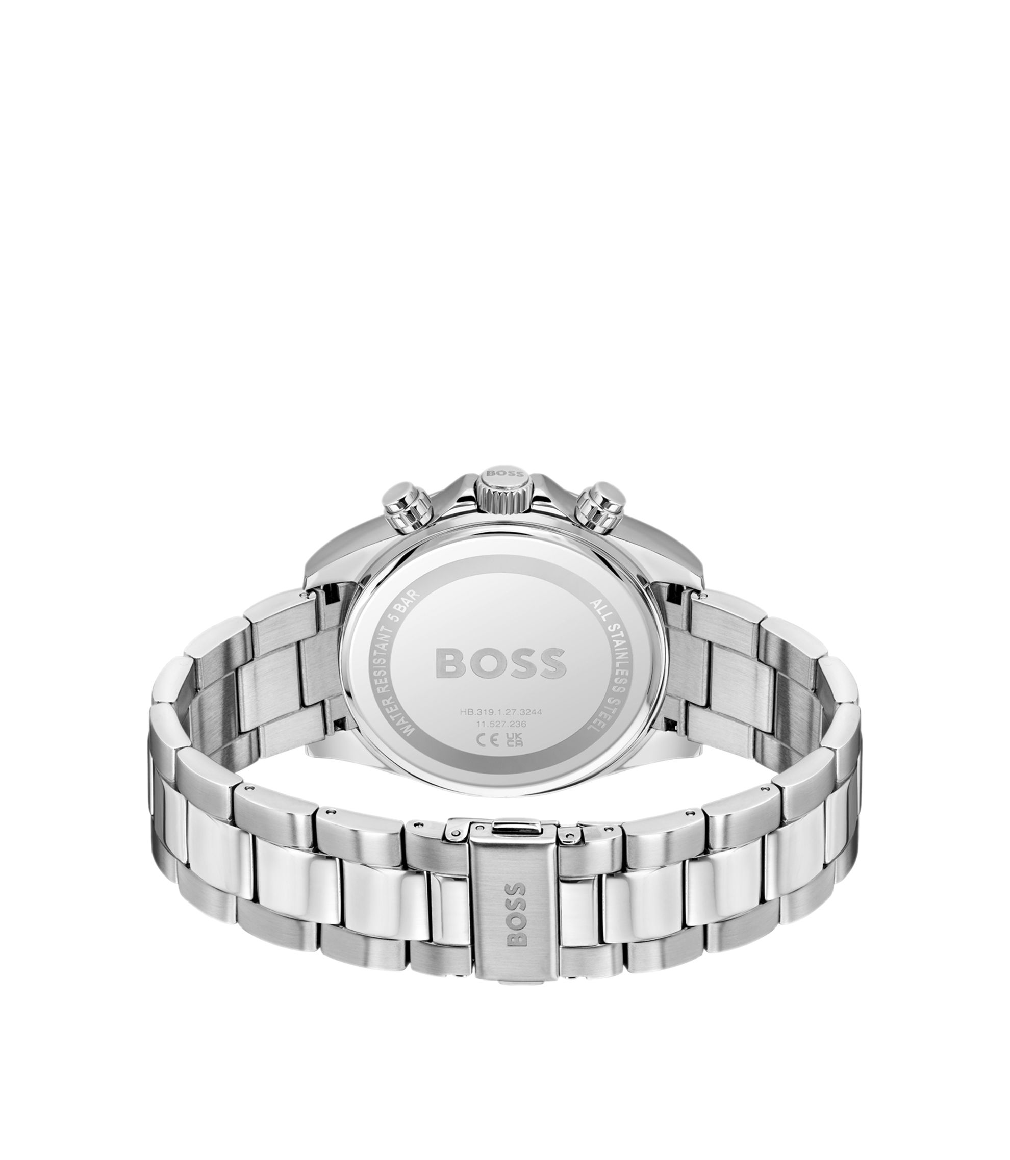 BOSS - Hero 2.0-chronograaf met tweelaagse blauwe wijzerplaat