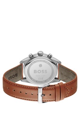 Boss Grand Prix 44 leather-strap watch analoga klockor herr – bild 2