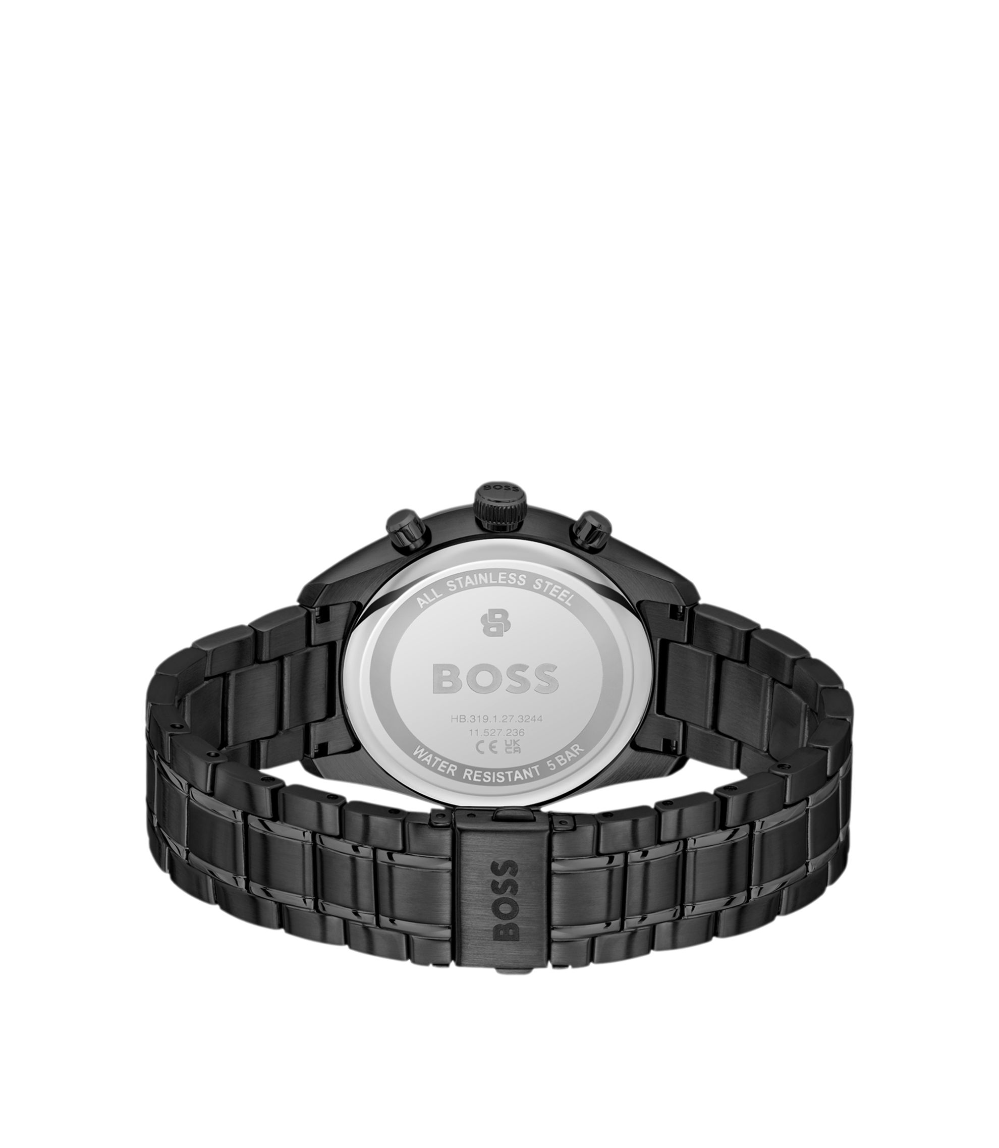 BOSS - Grand Prix 44 chronograph watch with blue dial - Black
