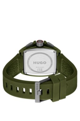 Hugo skeleton-dial watch with silicone strap analoga klockor herr – bild 2