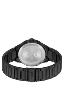 Hugo Lit black-plated watch with tonal dial analoga klockor herr – bild 2