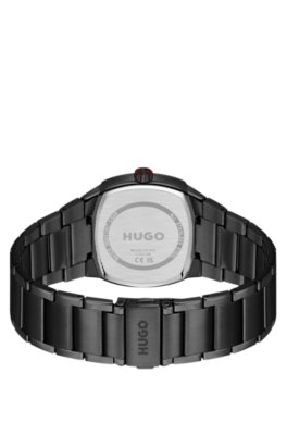 Hugo Telly black-plated watch with retro-shaped case analoga klockor herr – bild 2