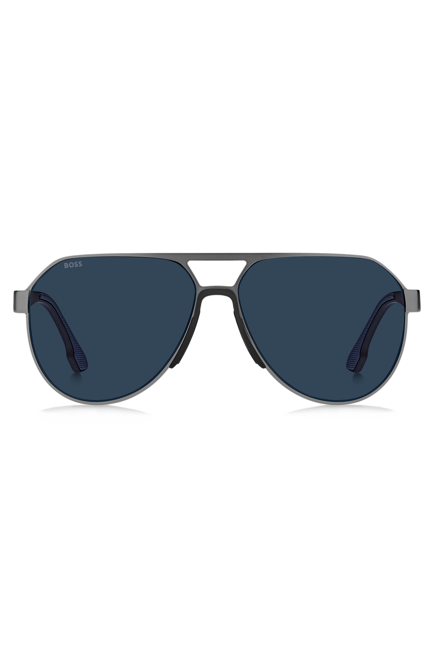 Boss Performance sunglasses in matte stainless steel solglasögon herr – bild 2
