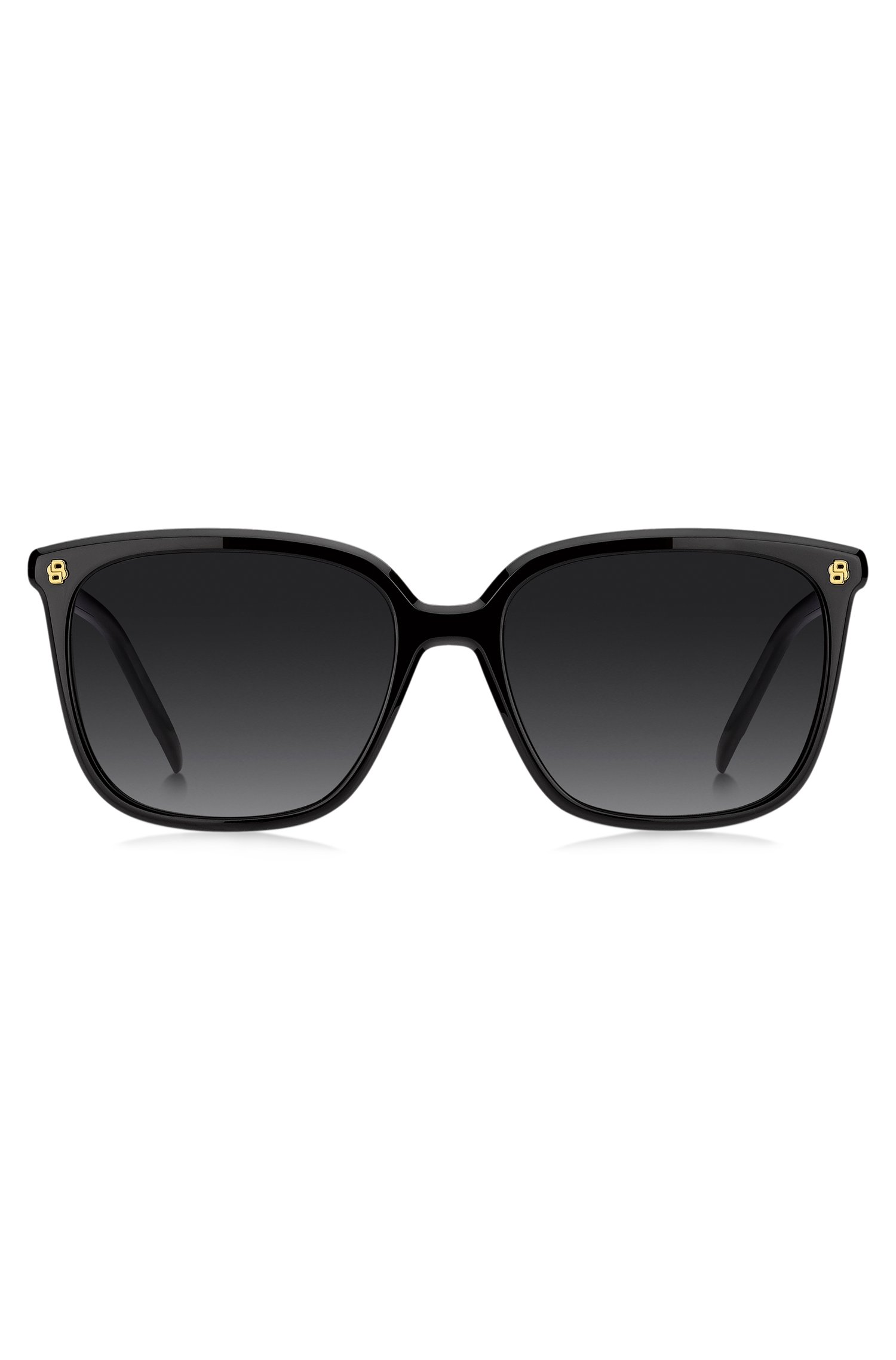 Boss Black-acetate sunglasses with gold-tone Double B monograms solglasögon dam – bild 2