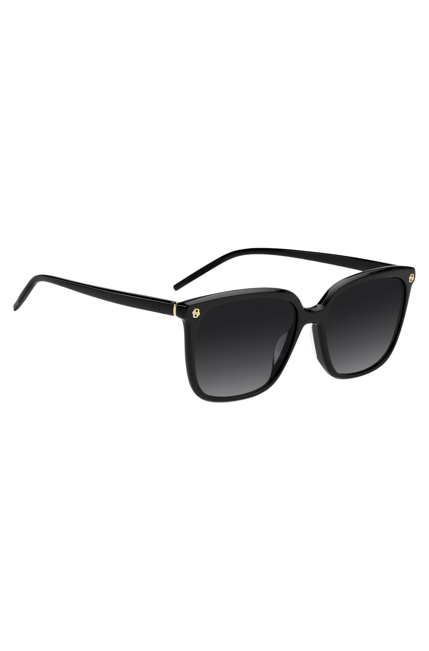 Boss Black-acetate sunglasses with gold-tone Double B monograms solglasögon dam – bild 3