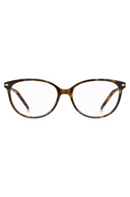 Boss Havana-acetate optical frames with gold-tone trims övrigt dam – bild 2