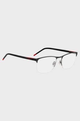 Contemporary prescription frames in mixed materials, Black