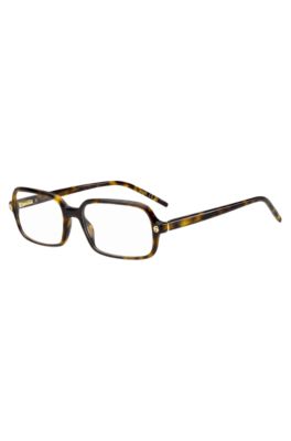 Havana-acetate sunglasses with Double B monograms, Brown Patterned