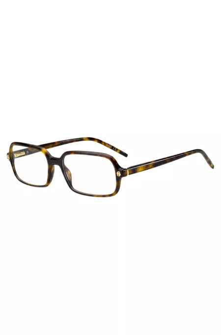 Lunettes de soleil en acétate Havana avec monogrammes Double B
