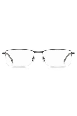 Boss half-rim optical frames with logo temples övrigt herr – bild 2