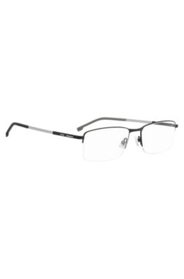 Boss half-rim optical frames with logo temples övrigt herr – bild 3