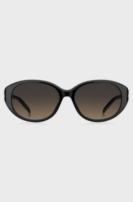 Two-tone sunglasses with Double B monograms, Black