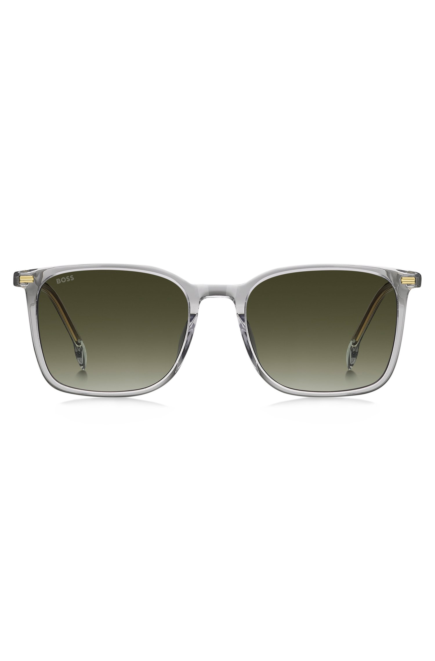 Boss Grey-acetate sunglasses with green-shaded lenses manschettknappar & slipsnålar herr – bild 2