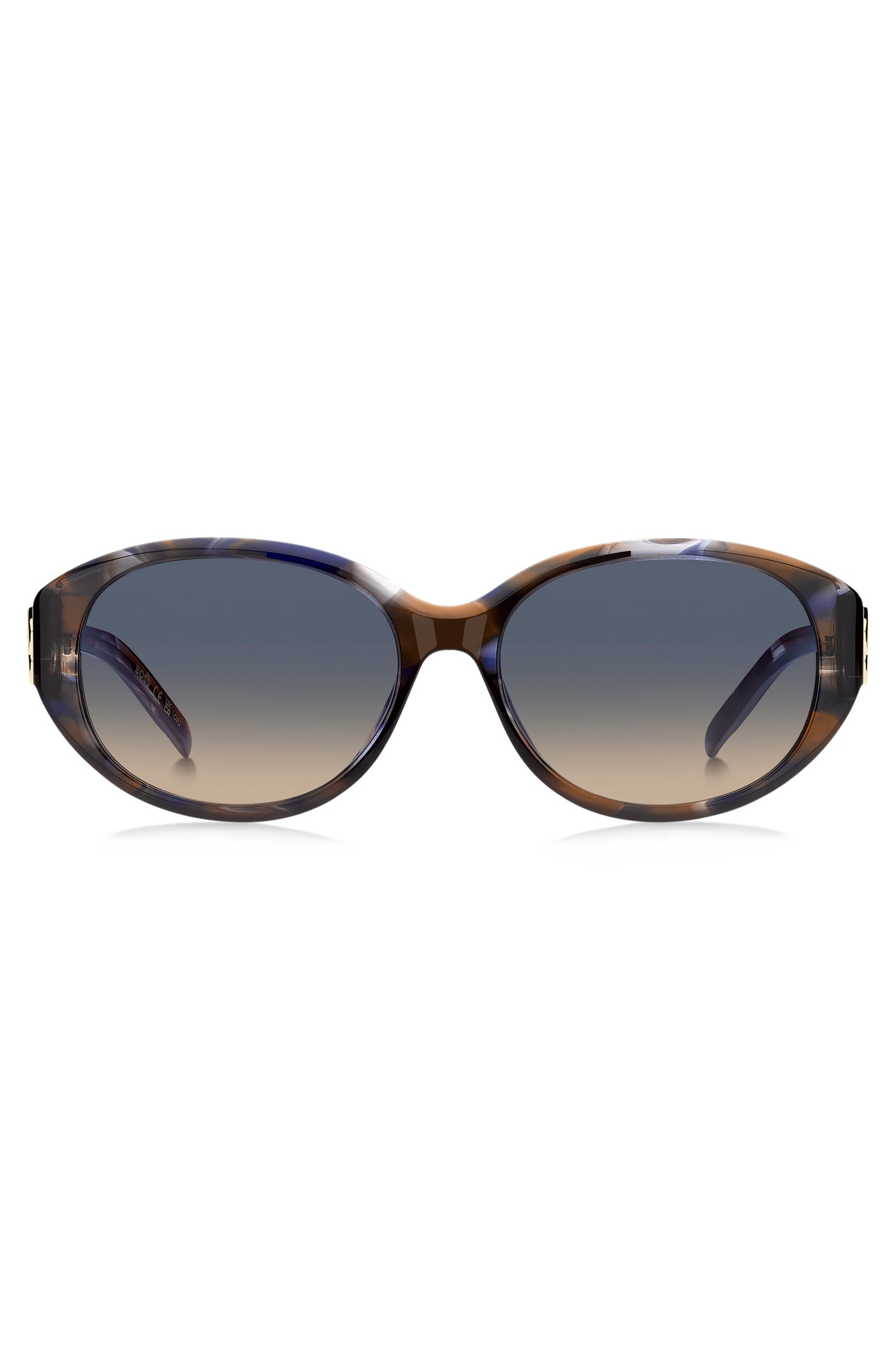 Boss Havana-acetate sunglasses with Double-B-monogram hardware solglasögon dam – bild 2