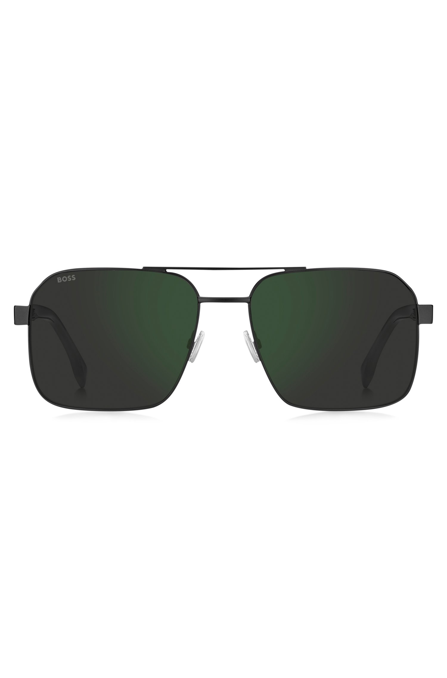 Boss Double-bridge sunglasses in matte-black steel and acetate manschettknappar & slipsnålar herr – bild 2