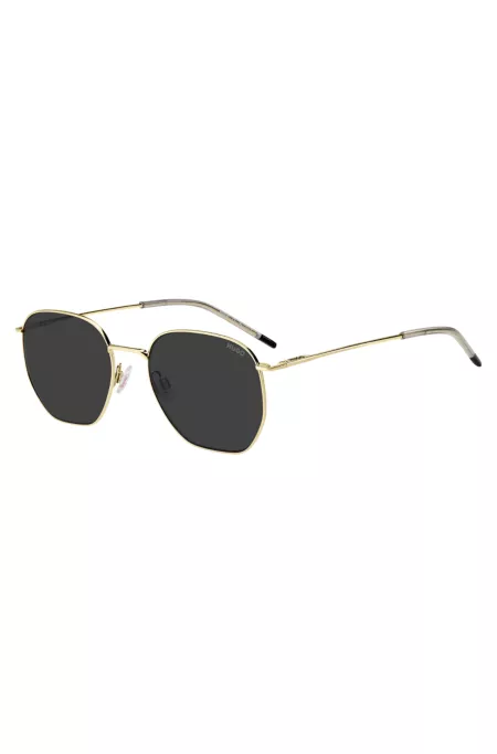 Prescription-ready sunglasses in stainless steel