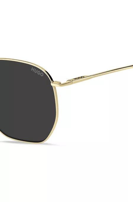 Prescription-ready sunglasses in stainless steel